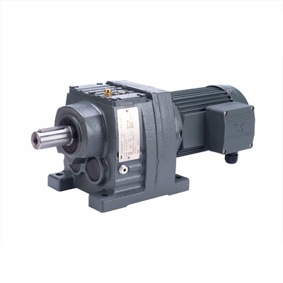 R Series Helical Gearbox Gearmotor ลดโหลดสูงและแรงบิดสูง
