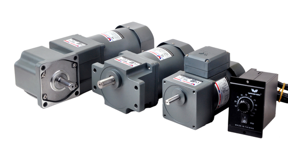 เฟสเดียว 110V / 220V Micro AC Variable Speed ​​Gear Motor พร้อมตัวควบคุมความเร็ว