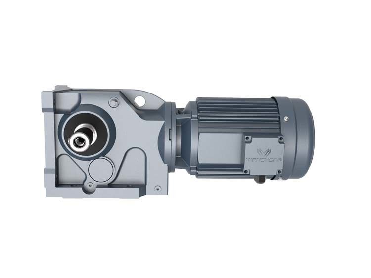 ขนาดเกียร์ 87 M1 Helical Bevel Gear Reducer Cast Iron HT200 Housing
